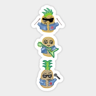 The Bromelians (Punk Pineapples) Sticker